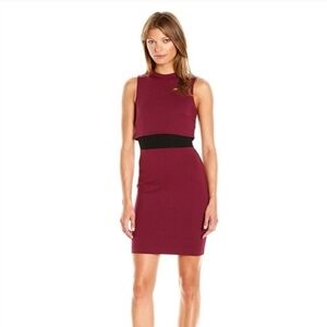 French Connection Burgundy Mini Dress